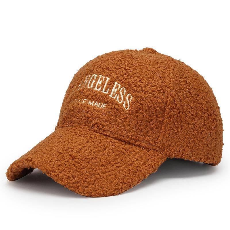 Hat Autumn and Winter Letter Embroidery Cap Women's Fashion Travel Warm Anti-Baseball Cap