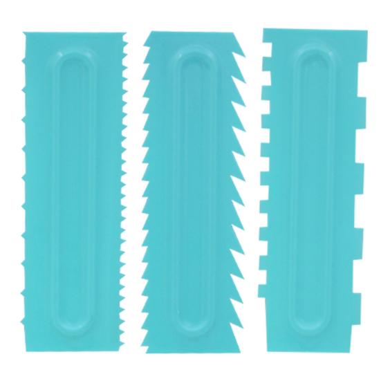 Fondant Spatulas Pastry Combs Cake Decorating Scraper Baking Mold Accessories