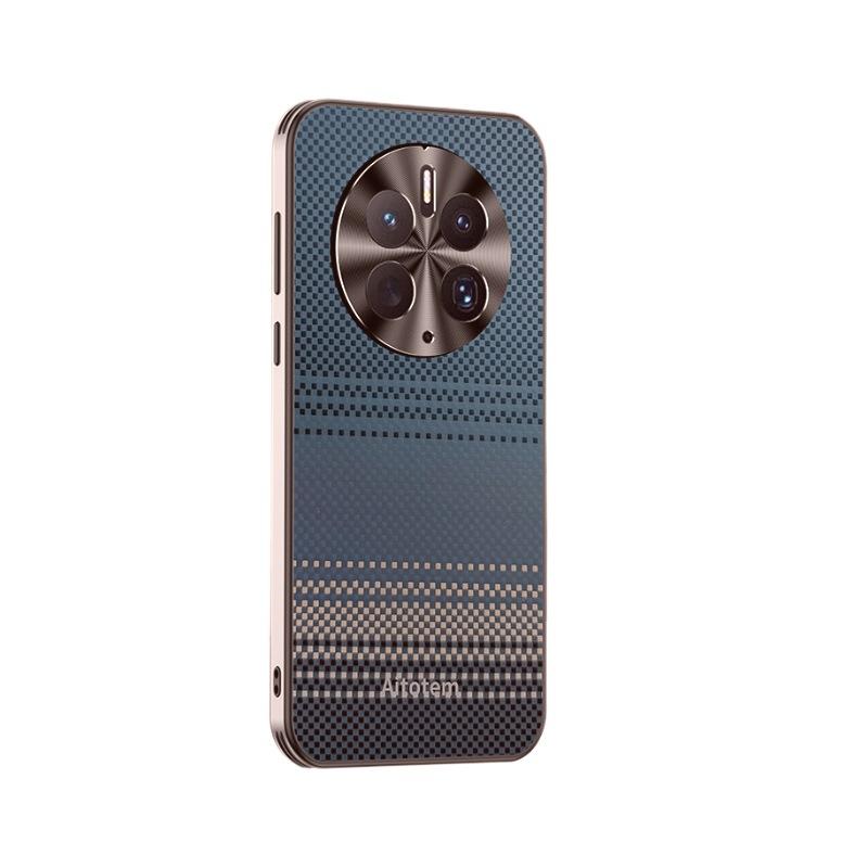 Applicable to Huawei mate50pro mobile phone case woven carbon fiber pattern m60 all-inclusive 70 anti-drop men's and women's 40 protective cover