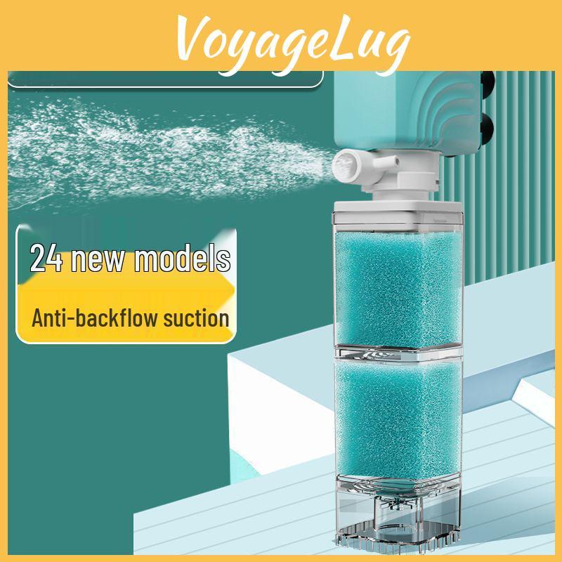 System Circulation Siphon Aquarium Filter Aerator Antibackflow Antiflush Fish Toilet