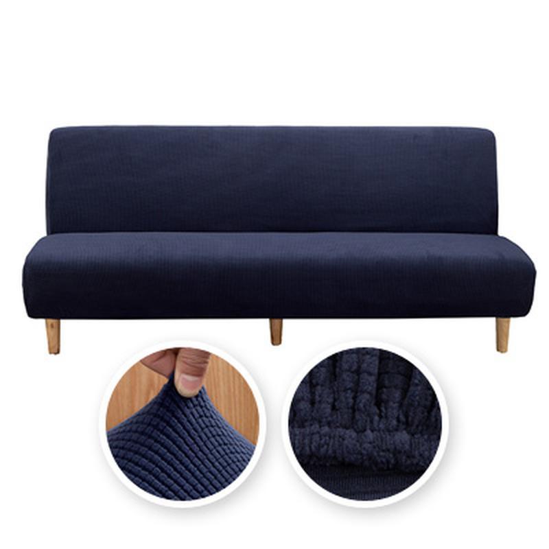 Sofabezug aus Polarfleece-Stoff für Schlafsofa, für Wohnzimmer, Couchbezug, Stretch-Schonbezüge, elastische Sofabezüge ohne Armlehnen