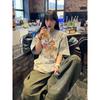 Heavy cotton American bear tide brand short-sleeved t-shirt women's new loose and fat MM high-end half-sleeved top