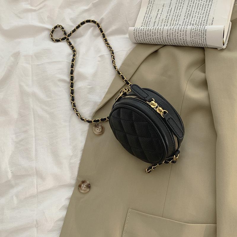 

Crossbody Bag Women Snewest Summer Fashion Diamond Chain Bag High-End Small Round Bag Women S Handbag Shoulder Bag