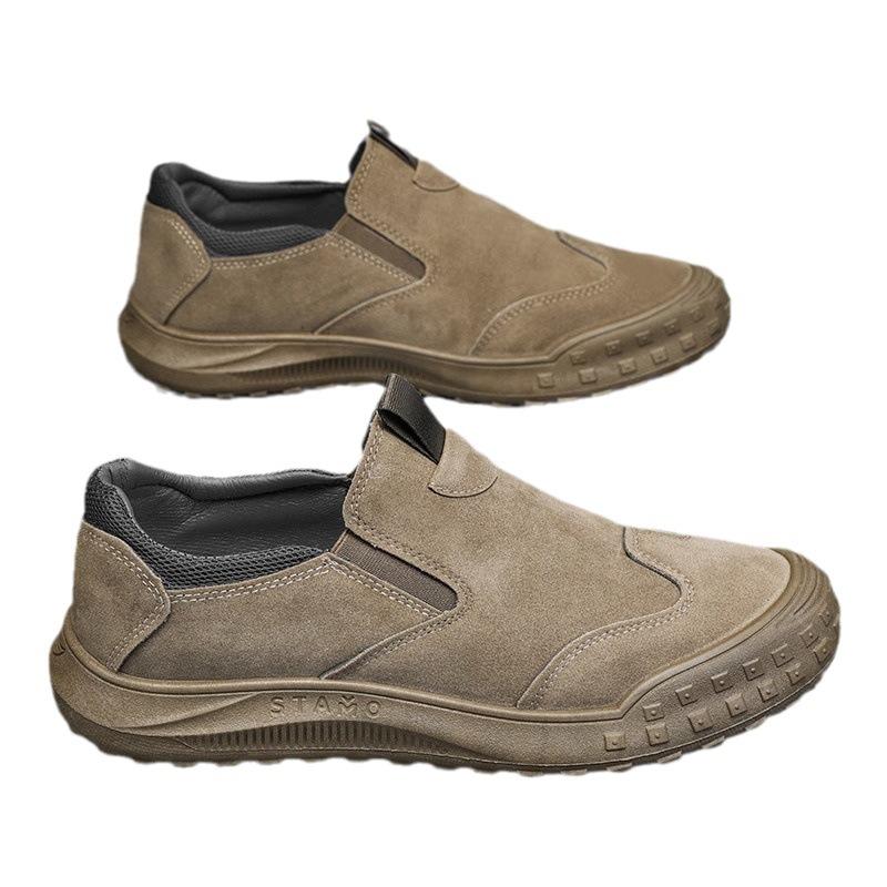 One-pedal men's shoes autumn breathable deodorant construction site work labor insurance shoes work shoes men's sports dad shoes men's