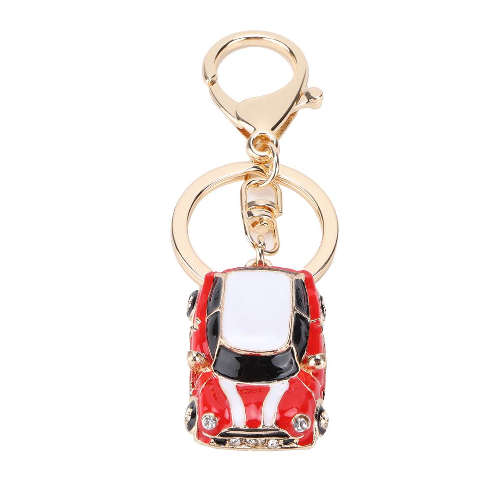 Keychain Pendants Mini Metal Decorative Cute CarShaped Key Rings for Gift Fashion Hand Bag Backpack Decoration