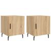 Nightstands (2 pcs) Sonoma Oak Finish 40 x 40 x 50 cm Particleboard