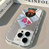 Cute Dachshund Dog Love Hearts Phone Case For iPhone 17 16 Pro 11 12 13 14 15 Pro Max 17 Air X XR XS 7 8 Plus Back Mirror Cover