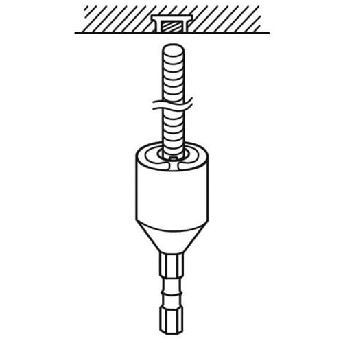 Lobtex "Stolock" 9.5mm (3/8") All-Thread Socket, DSZN95