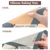 3PC 11/16" Silicone Baking Mat Rectangular Non-Stick Food Safe Baking Mat Nonstick Heat Resistant Oven Mats Toaster Liner Sheet