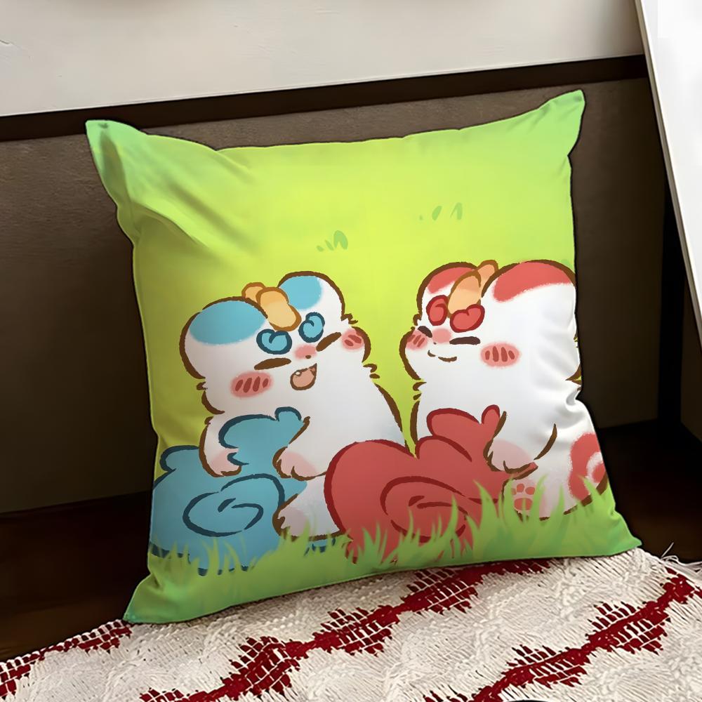 Cute You Shou Yan Cushion Cover Reversible Soft Durable Pillow Cover Home  Car MultiScene Use for Daily Comfort