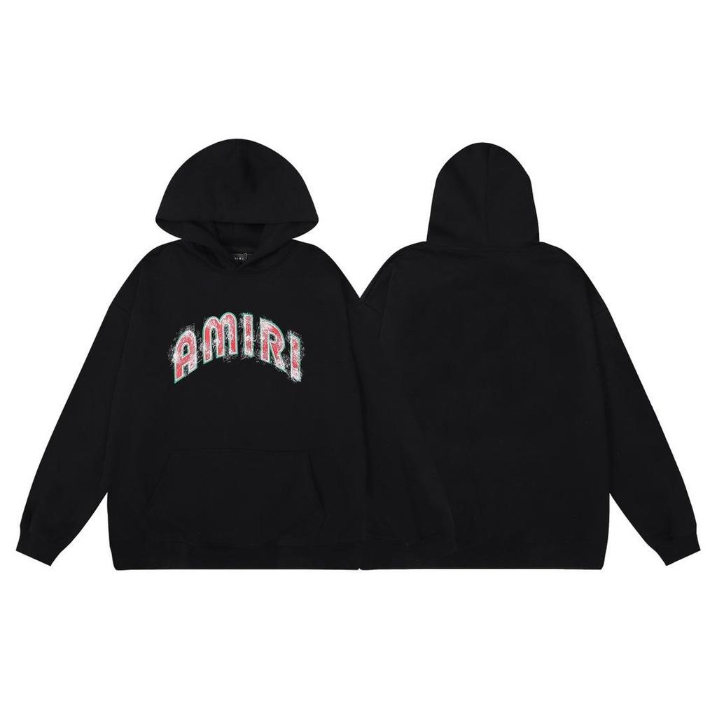 Men's Hooded Sweatshirt - American Trend, Letter Print, Cotton Terry Cloth
