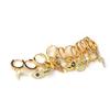 Micro-Pavé Zircon Irregular Ear Cuff Earrings