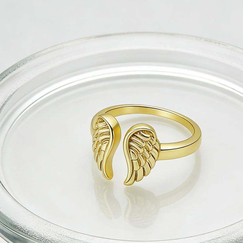 Exaggerated and simple peace dove wing ring retro trend ring exquisite jewelry