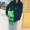 Personality Girl Small Bag Cartoon Cute Frog Casual Messenger Bag Chest Unisex Shoulder Crossbody Women Bag Funny Plush Bag
