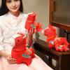 Lucky Cloud Horse Plush Doll 2026 Year of The Horse Zodiac with PP Cotton Filling Chinese New Year Gift for Home Office Decor