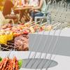 6/10/20Pcs BBQ Skewers Grill Skewers with Cloth Bag Easy To Clean Stainless Steel Kebab Sticks for Meat Veggies Marshmallows Fruits