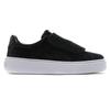 Puma  Basket Platform Strap Velvet Rope - Black Women Sneakers White 364068-01