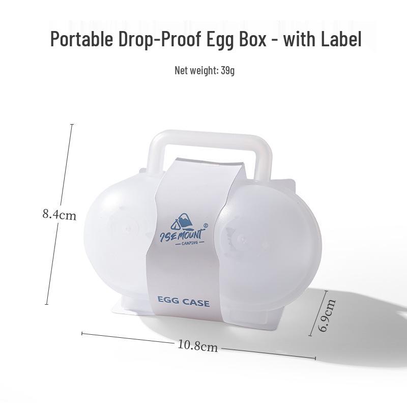 

ISE MOUNT Уличный противоударный прозрачный портативный контейнер для хранения яиц с 2 отделениями