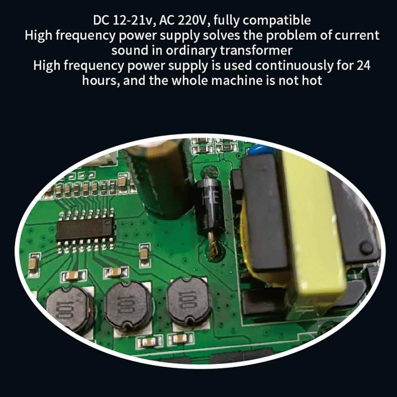 Bluetooth 5.0 Leistungsverstärker Subwoofer Lautsprecher 50+50W Unterstützt Mikrofon FM USB-Zugang Audioverstärker Auto Heim-Elektronik