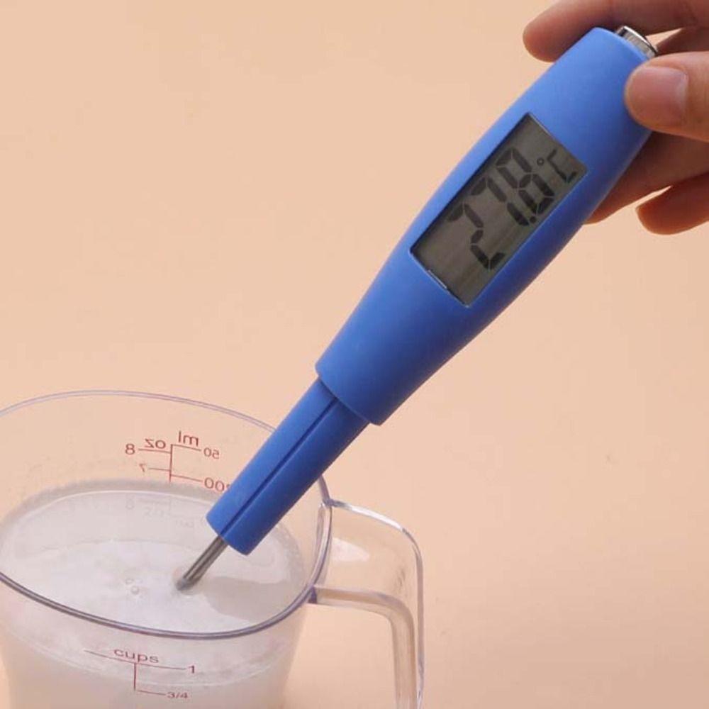 Silicone Candy Spatula Thermometer Units Convertible Instant Read Digital Thermometer Sensitive 2 In 1 Probe Thermometer Syrups