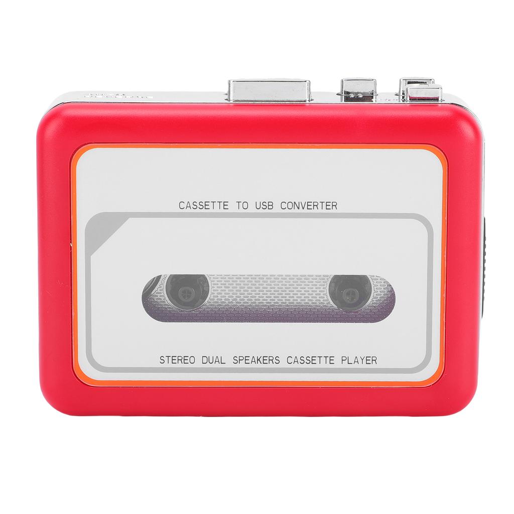 Cassette Tape Player USB Portable Cassette To MP3 Digital Converter with Built In Speaker and 3.5mm Headphone  