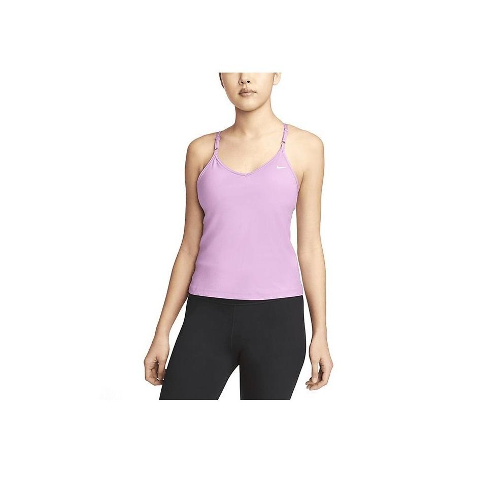 Nike Solid Color Quick-Dry Breathable Sports Casual Tank Top Women Tops Purple DX0031-532