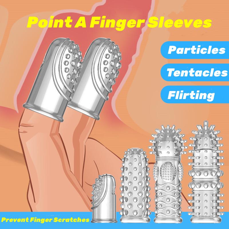 Sex Toys Silicone Finger Sleeve Vibrator G Spot Massage Vagina Strapon Clitoris Stimulator For Women Adults Female Masturbation