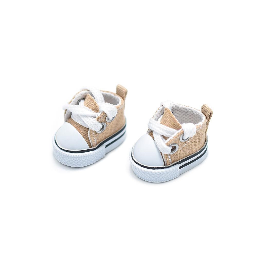 

High Top Design High Top Sneakers Canvas Material Casual Shoes For 17cm Labubu Dolls хаки