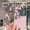 Letter Case For OPPO A3S/AX5/A12E Funda Capa Fashion Flower Back Cover Transparent Soft Silicone TPU Clear Printing Phone Casing