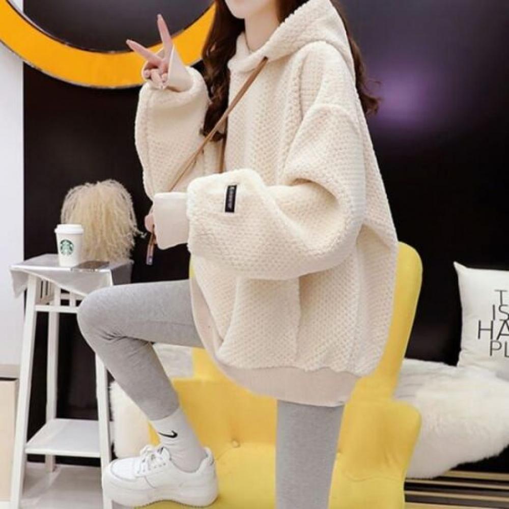 Navava Men Casual Loose Fit Fleece Long Sleeve Hoodie Nt2032