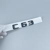 For Mercedes-Benz C-class Black Trunk Car Label C260 C200 C300 C63s C43 Tail Emblems Car Sticker Rear Label Body Side Markers RX7