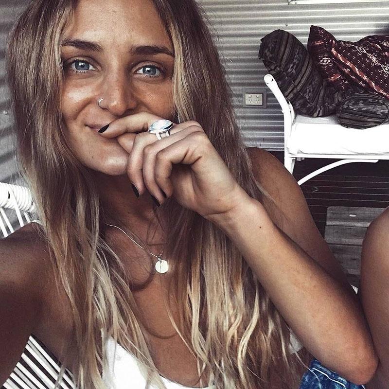 Vintage Punk Style Antique Silver Moonstone Ring Wholesale European And American Hot Selling Jewelry