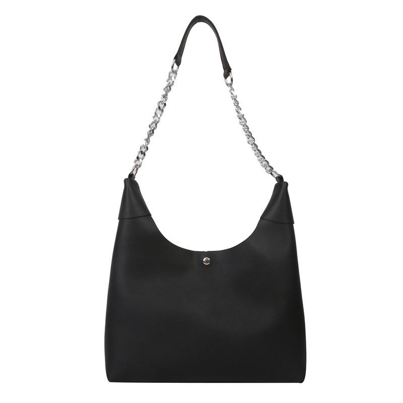 Trendy Pu Tote Bag In Fashionable Black White Or Khaki Ideal For Everyday Use