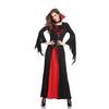 Halloween Vampire Witch Dress Goth Witch Costume Black and Red Temperament Muse Queen Costume