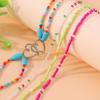 4ocs/set Boho Handmade Colorful Beads Necklace for Women Girls Turquoise Beaded Chokers Necklaces Summer Beach Jewelry Gift