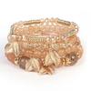 Bohemian Multilayer Beaded Wings Bracelet with Niche Design