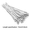 100Pcs Stainless Steel Ties Self Locking Cable Ties Heat Resistant Multi-Purpose Zip Ties for Farms Outdoor Fence