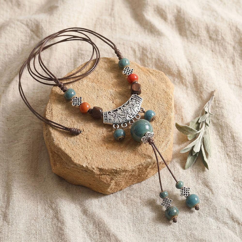 Does Not Fade Ceramic Necklace Light Luxury Women's Pendant Jewelry  Women's Accessories