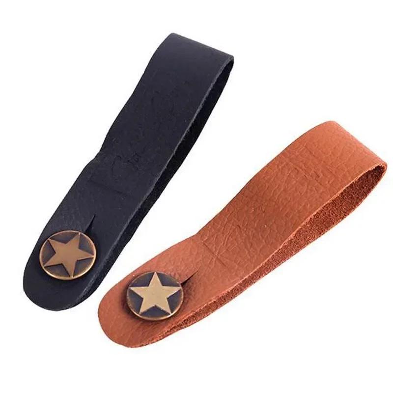 Leather Guitar Neck Strap Holder Button Headstock Adaptor Adjustable Guitar Strap Belt For Acoustic Electric Classic Guitar Bass