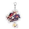 Game Keychains Acrylic Figure School Bag Keychian Holder Key Ring For Children Girl Men Accessories