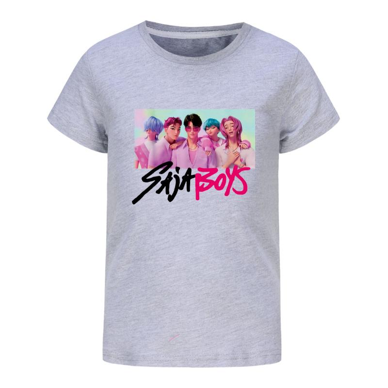 Children's Summer Cartoon Printed Short Sleeve T-Shirts Boys Comfortable Casual T-Shirts Versatile