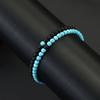 New 2Pcs 4mm Beads Bracelet Set For Men Tiger Eyes Turquoises Paired Strand Healing Braclet Handmade Casual Accessories Hombre