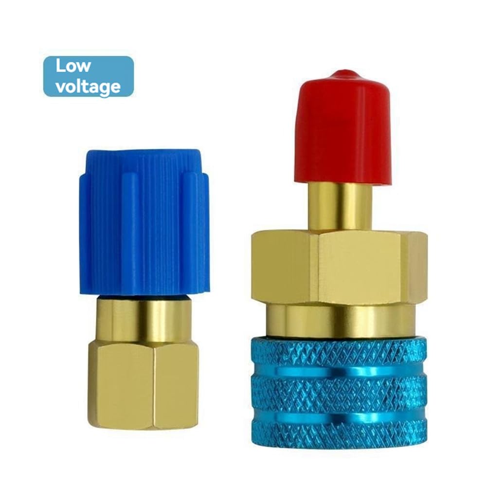 Azwamkue R1234 Adapter, R134a auf R1234 Schnellkupplung, R1234 Schnellkupplung, High-Low-Side-Umrüstsatz, R1234 Schnellkupplung