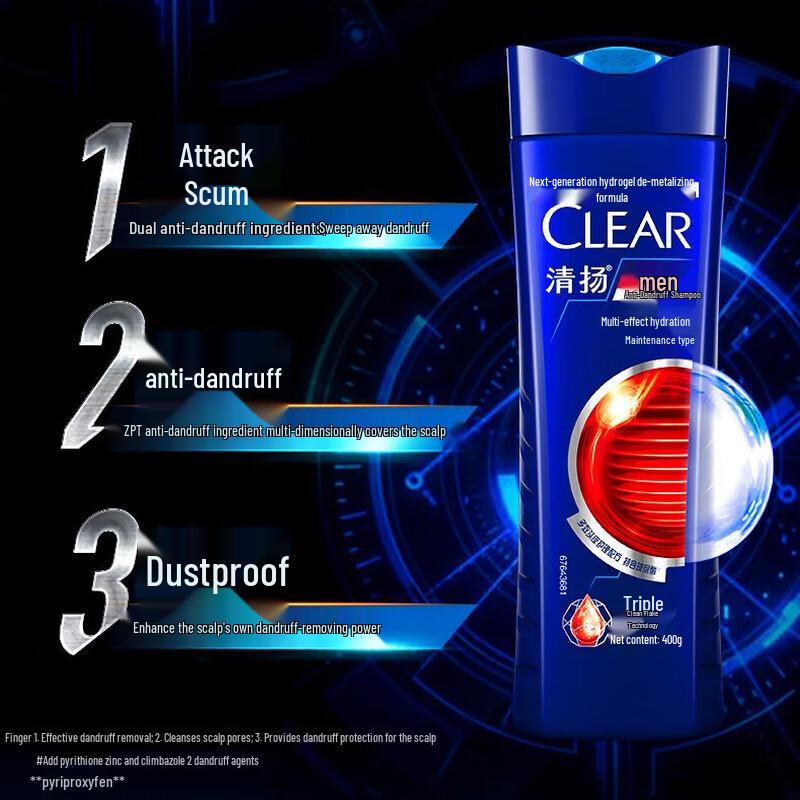 Clear Men Anti-Dandruff Hydrating Shampoo 200g