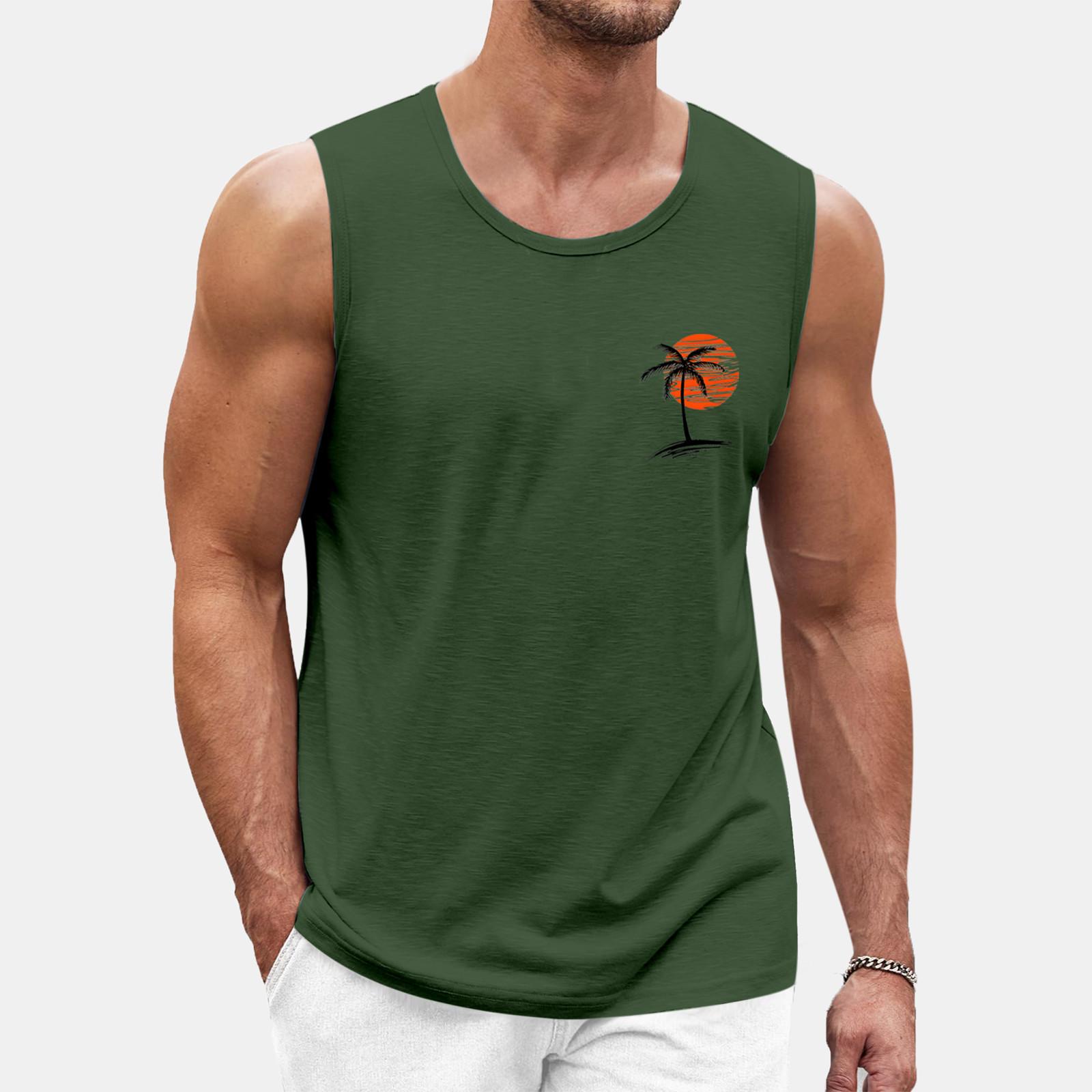 

Мужская летняя пляжная майка для серфинга, большой размер, повседневный дышащий топ без рукавов, свободная майка с принтом, мужская рубашка XXXL