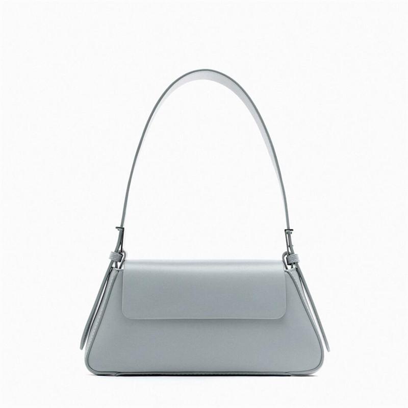 Neue Damen Tasche Mode Umhängetaschen Klappdeckel Einfarbige Handtasche Freizeit Vielseitig Nischen Design Pendler Achseltaschen