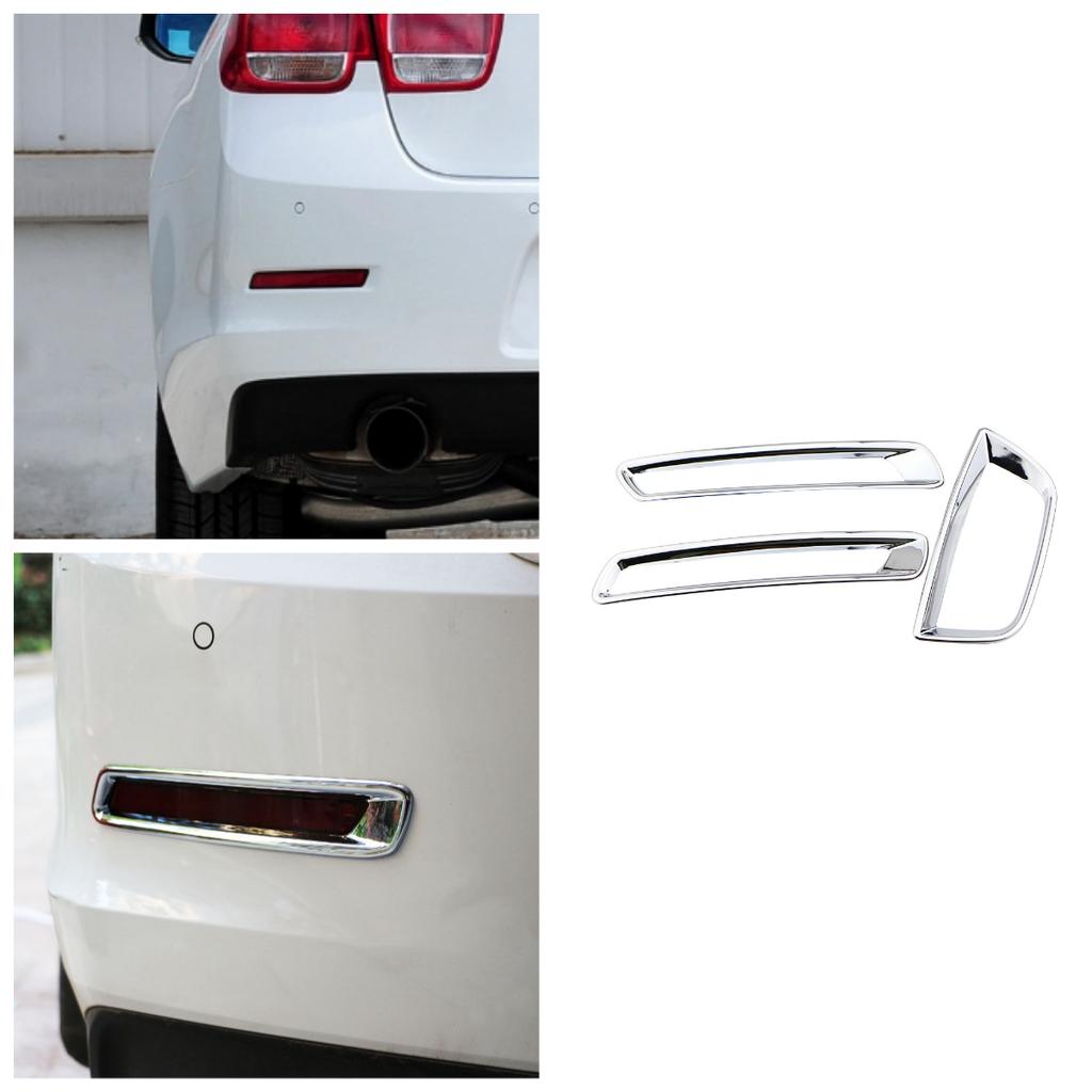 Rear Fog Lamp Fog Light Fog Lights Cover Trim Sticker for Chevrolet Malibu 2012 2013 2014 2015 Car ABS Chrome Accessories