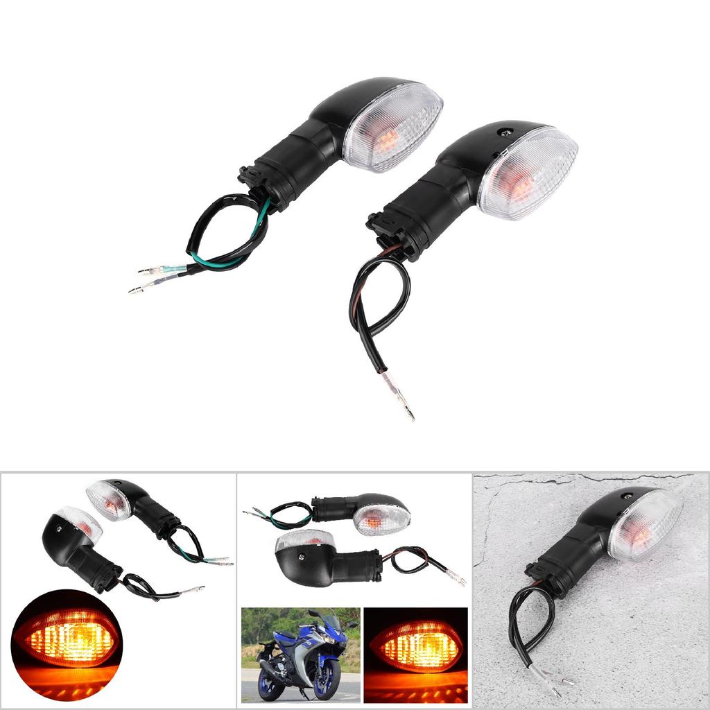 2PCS Motorcycle Modification Turn Signal Light Lamp Fit For YAMAHA R1 Accessories(Black&White)
