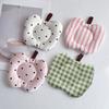 Ins Style Apple Clip Cotton Coaster Thickened Fabric Insulation Pad Table Mat Placemat Creative Cloth Art Kitchen Mat Decor