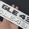 CUTRB1 1 Set Car Trunk 3D Badge Rear Sticker Logo For Mercedes Benz GLE43 AMG W167 W166 GLE43 Biturbo 4matic Logo Automotive Accessory